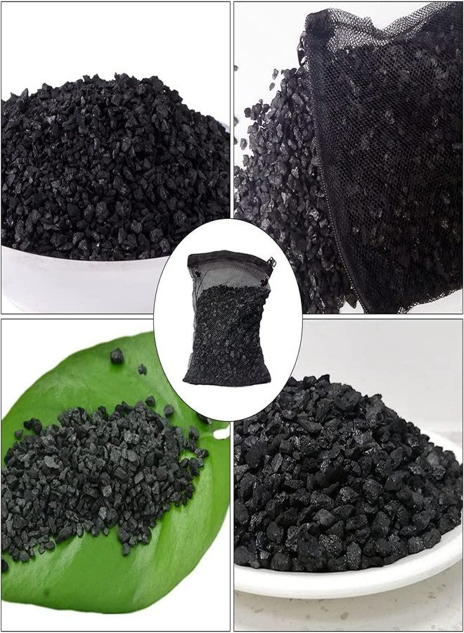 VAYINATO® Activated Carbon Aquarium Filter Bags Fish Tank, 500g - Aquarium Filter Media Activated Carbon Granules - Pond Canister Filter Net Mesh Granules by Petzlifeworld - Image 2